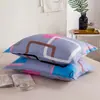 Funda de almohada simple estampada 48*74 cubierta para inserto de almohada, funda de almohada engrosada para adultos, universal para dormitorios y hoteles