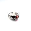 Anillo de acero de titanio con gema de acero inoxidable punk dominante para hombre moderno de hip hop transfronterizo europeo y americano en stock al por mayor