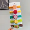 Novedad Primavera y Verano, Ligas para el Cabello de Frutas Lindas para Niñas, Chongo Alto para Cola de Caballo, Diademas y Accesorios para el Cabello Coloridos de Alta Gama