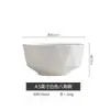 Cuenco Octogonal Cerámico Creativo para el Hogar Jingdezhen Hueso de China Hotel Club Cuenco Cerámico para Comedor Cuenco para Sopa Recipiente para Sopa