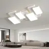 [seleção rigorosa] LED inteligente sala de estar quarto principal teto simples atmosfera quadrada lâmpada principal pacote combinado de iluminação para sala