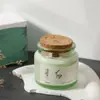 Taza verde de corcho vela de aromaterapia mecha de madera fragancia regalo ins Viento Red Neto caliente fragancia para el hogar fábrica de cera de fragancia suministro