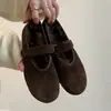 Versão em Couro Macio~ Design Estiloso com Lã Adicionada, Sola Macia Confortável, Sapatos Mary Jane Baixos de Uma Tira para Mulheres, Sapatilhas Fashion e Quentes