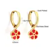 Venta Caliente Transfronteriza Pendientes de Acero Inoxidable Serie Frutas Cereza Sandía Estilo Coreano Pendientes Sencillos Pendientes Lindos y Exquisitos para Mujeres