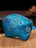 Monedero pequeño estilo chino con diseño de concha, hecho a mano, con brocado de nubes bordado, monedero de bolsillo, bolsa de dulces para extranjeros.