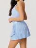 Ropa de Yoga Deportiva Transfronteriza Chaleco de Secado Rápido Entrenamiento de Carrera Faja Falda de Tenis Ropa de Fitness Conjunto de Yoga Europeo y Americano