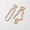 Letrero acrílico para puerta de baño de hombres y mujeres, placa de puerta personalizada para inodoro, letrero de baño, letrero, pegamento trasero