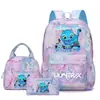 Mochila Transfronteriza Modelo Nuevo N, Mochila Escolar Estilo Universitario para Estudiante de Primaria, Mochila de Viaje Set de Tres Piezas