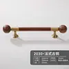 Alça de latão Novo estilo antigo chinês porta de armário guarda-roupa sapateira móveis estilo minimalista francês nogueira alça longa