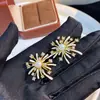 Brincos de Fogos de Artifício Azuis e Brancos Frescos com Design Único, Pérola e Zircônia, Brincos Estilosos e Versáteis, Acessórios de Orelha Exquisitos para Mulheres