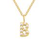 Collar de perlas con letra eManco26 para mujer, diseño versátil de nicho, cadena para clavícula, collar de perlas de imitación con letra en inglés