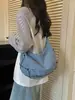 Bolsa ligera estilo coreano, bolsa impermeable tipo dumpling de nailon, adecuada para estudiantes, uso casual, para ir al trabajo y uso al aire libre; se puede llevar como bolso de hombro o bolso cruzado, tanto para hombres como para mujeres