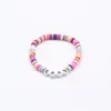 Producto Nuevo Más Vendido Transfronterizo Pulsera de Cuerda Elástica con Letra Inglesa de Arcilla Blanda Pulsera de Amistad de Fans para Apoyar a Taylor Swift