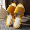 Zapatillas de lino para las cuatro estaciones, bonitas zapatillas de casa para mujer, otoño e invierno, antideslizantes, absorbentes del sudor, de algodón y lino, para amantes de las zapatillas de piso, venta al por mayor para hombres
