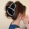 Presilha de Cabelo Ponto de Onda Pérola Feminina Sensação de Alto Padrão 2025 Nova Presilha para Nuca Presilha de Tubarão Acessório de Cabeça