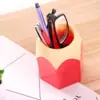 Portalápices creativo con cabezal de lápiz de color, multifuncional, con contraste de color, papelería creativa para estudiantes de Corea del Sur, soporte de escritorio para bolígrafos