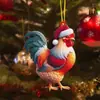 Colgante Decoración Árbol de Navidad Transfronterizo Acrílico Plano Mundo Animal Fiesta de Navidad Colgante