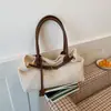 2026 Nuevo Estilo Bolso Tejido Hueco Estilo Ins Verano Casual Bolso de Playa Bolso Tote de Gran Capacidad Bolso de Hombro