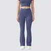 Calça de Yoga Flare com Sensação de Segunda Pele para Mulheres, Calça Flare Esportiva de Secagem Rápida com Bolso Cargo, Legging Fitness Cropped de Cintura Alta Levanta Bumbum