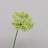 Flores Artificiais Amarelo-Verdes para Arranjos em Vasos de Loja de Roupas, Folhagens Jardim Monet, Materiais Florais para Paisagismo de Vitrines, Exportação