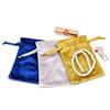 Bolso de Terciopelo Italiano de Alta Gama con Impresión de Logo, Personalización de Bolsillo con Cordón para Joyería