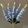 Flores Artificiais Azuis para Casamento Flores Falsas de Teto Decoração de Casamento Parede de Flores Arranjo de Flores de Chão para Casamento Materiais para Arranjo de Flores de Seda
