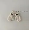 Manoplas de Bebé Lindas Estilo Coreano Otoño Invierno Bebé Engrosadas Cálidas Lindas Niños Niñas Manoplas Manoplas con Cuelga Cuello Modernas