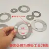 Tubo Redondo de Aço Inoxidável Espessado Placa de Flange Fixa Coluna de Corrimão de Guarda-Corpo de Escada Base de Pé Fixa com Placa Inferior Redonda