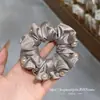 Scrunchie de Cetim com Contas Estilo Coreano Dongdaemun Novo para Mulheres, Adequado para Penteados de Coque, Versátil e Elegante Elástico para Rabo de Cavalo