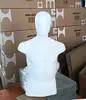 Maniquí de Torso de Plástico de Fábrica con Cabeza Modelo Masculino y Femenino Soporte para Exhibición de Maniquí de Ropa