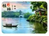 Torres Gêmeas Sol e Lua de Guilin, Montanha Nariz de Elefante, Gruta de Prata, Lago Rong, Paisagismo Cárstico, Ímãs de Geladeira de Vidro, Decoração de Lembrança Turística