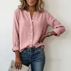 Camisa Casual de Algodón de Bambú Talla Grande para Mujer con Cuello Alto, Tienda Independiente de Amazon Europea y Americana 2026