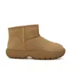 GuyunPequeño Lindo~Botines Cortos con Forro de Felpa, Punta Redonda y Suela Gruesa 2025 Otoño/Invierno Botas de Nieve de Piel para Mujer