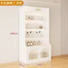 Vitrina de cosméticos, vitrina de uñas para salón de belleza, estante de productos para el cuidado de la piel con puerta de cristal, estante de múltiples niveles