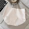 Ropa interior bacteriostática para mujer, clase 10A, de seda helada, sin marcas, de algodón, clase A, con entrepierna y cintura media, con efecto de mascarilla de piel de leche.