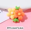 Accesorios creativos de resina con flores dobles de cinco pétalos, pegamento en crema opcional de cinco colores, funda para teléfono móvil, material de bricolaje, decoración hecha a mano