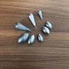 Azeitona em forma de coração pingente de chumbo réplica pingente de chumbo corda coração caroço de chumbo jogando Rod gota de água oca pendurado anel pingente de chumbo atacado