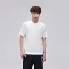 Moda Retrô Americana Camiseta de Manga Curta com Gola Henry Verão Novo Casual Solta Versátil Top Fresco para Homens