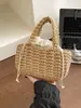 Bolso tejido estilo complejo costero transfronterizo, bolso tejido, gran capacidad, nuevo modelo 2026, bolso de playa costero estilo coreano relajado