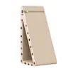 Placa de arranhar para gatos de papelão branco vertical, design de desenho animado de alta estética, sem necessidade de instalação, placa de arranhar para gatos triangular de ângulo reto, durável e não solta fiapos, frete grátis