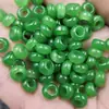 Jaspe de Taiwan fivela de jade com furo grande contas soltas de jade quartzo verde espinafre anel de jade anel acessórios de joias contas separadoras