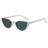 Moda Europea y Americana 2026 Nuevas Gafas de Sol Cat-Eye de Medio Marco Gafas de Sol de Calle Tendencia Gafas Sin Graduación Anti-Luz Azul