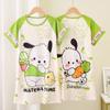 Ropa de dormir de manga corta para niñas tailandesas, vestido de verano para niñas pequeñas, princesa, niños grandes, bebé, vestido de verano, venta al por mayor