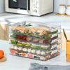 Caja de almacenamiento multifuncional para albóndigas de huevo en el refrigerador, apilable, para clasificar frutas y verduras, caja de conservación de alimentos frescos, caja de congelación caótica