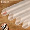 Pajitas de Plástico Transparentes de Colores Grandes, Gruesas, Desechables, Empaquetadas Individualmente, 1000 Unidades para Té de Burbujas, Rígidas y Largas