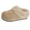 Pantuflas de Algodón Birkenstock Estilo Perezoso para Uso Exterior Femenino Nuevo Estilo Otoño e Invierno 2025 Pantuflas Medias Peludas con Forro de Lana de Moda