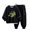 Conjunto de Roupa de Outono para Meninos, Novo Estilo Primavera e Outono 2026, Conjunto Casual de Duas Peças Estiloso e Moderno para Crianças