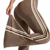 Nuevo Casual Transfronterizo Pantalones de Yoga Micro Acampanados Cintura Alta Elásticos Pilates Deportes Control de Abdomen Alargamiento de Piernas Secado Rápido Pantalones Acampanados