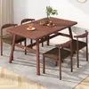 Mesa de comedor para hogar pequeño, mesa de comedor y silla combinadas modernas y sencillas, mesa de comedor de ocio, mesa rectangular nórdica económica
