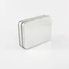 Caja de Lata Rectangular con Ventana para Aceite Esencial Perfume Regalo Lata Metálica Plateada Esmerilada